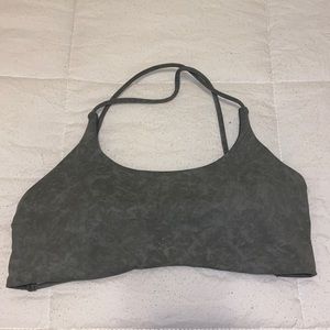 Strappy back sports bra